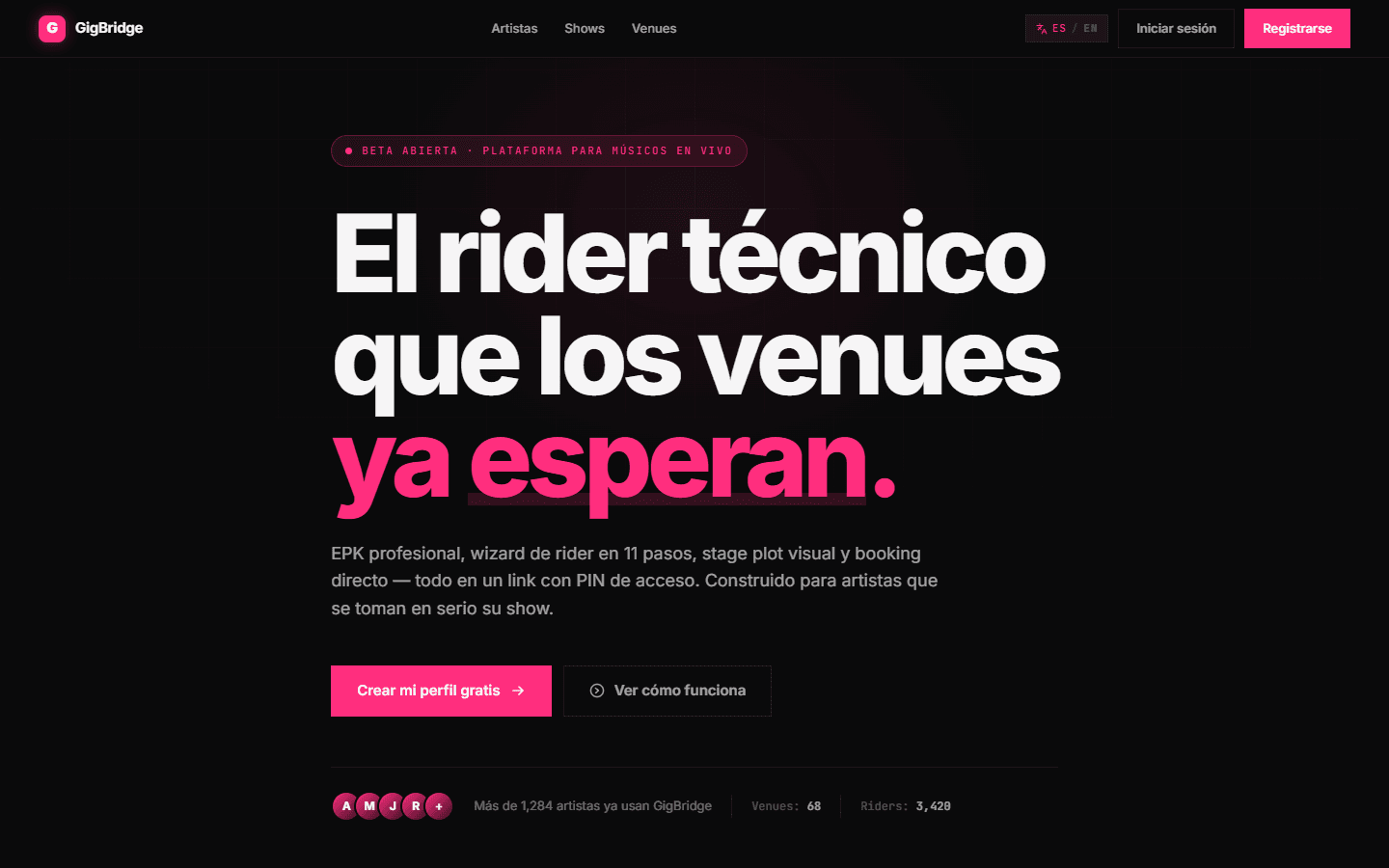 Captura de GigBridge